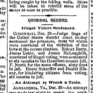 Crime Newspaper clipping from Dec 31, 1884 5787869