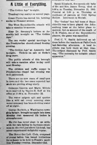 other Newspaper clipping from Nov 26, 1902 5788351