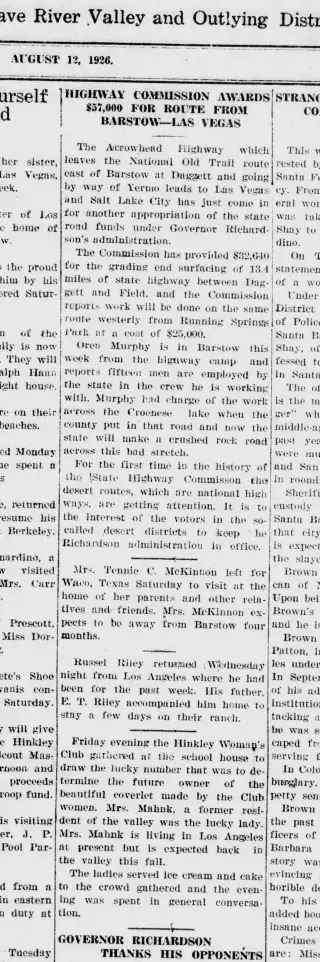 other Newspaper clipping from Aug 12, 1926 5788797