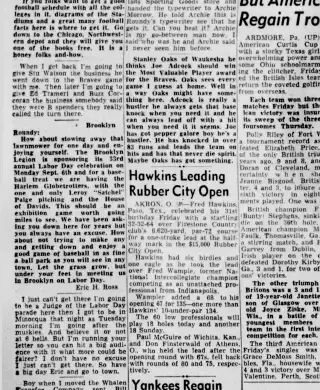 other Newspaper clipping from Sep 4, 1954 5789289