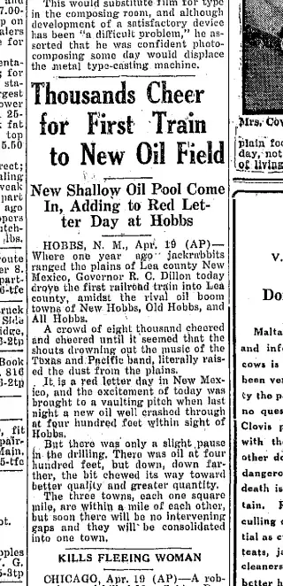 other Newspaper clipping from Apr 19, 1930 5789389