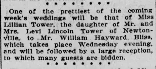 Marriage Newspaper clipping from Jan 22, 1899 5789395