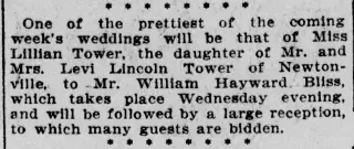 Marriage Newspaper clipping from Jan 22, 1899 5789397