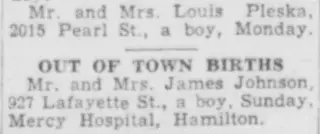 Birth Newspaper clipping from Jul 18, 1949 5789423