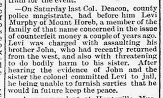 Crime Newspaper clipping from May 20, 1897 5789633