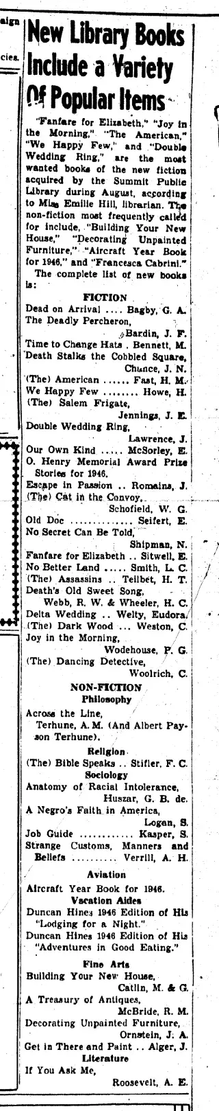 other Newspaper clipping from Sep 26, 1946 5789810