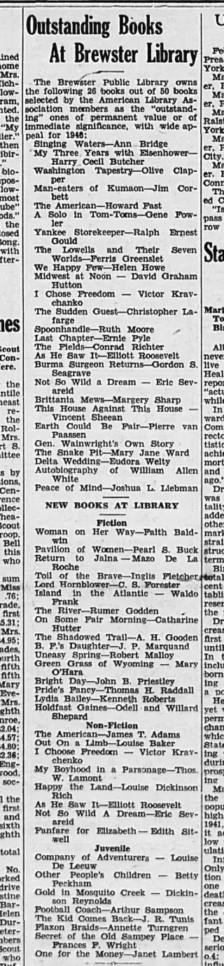 other Newspaper clipping from Feb 20, 1947 5789829