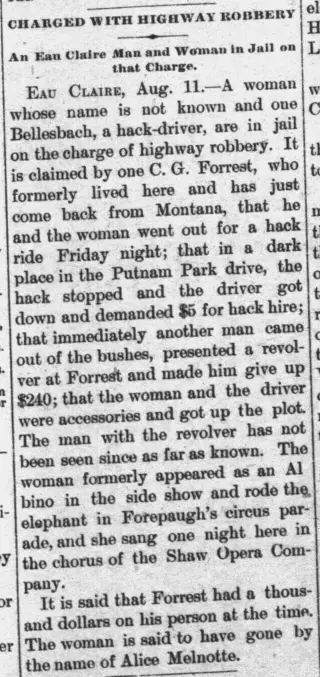 other Newspaper clipping from Aug 12, 1891 5790186