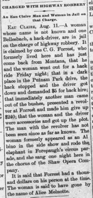 other Newspaper clipping from Aug 12, 1891 5790189