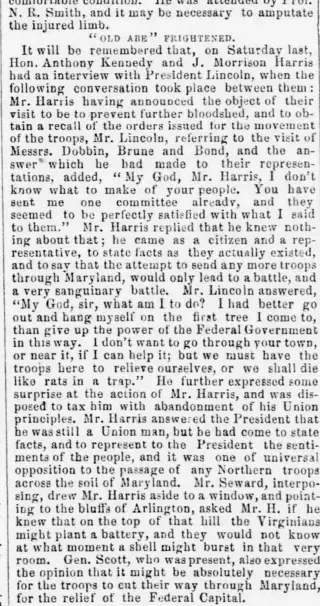 other Newspaper clipping from Apr 23, 1861 5790511