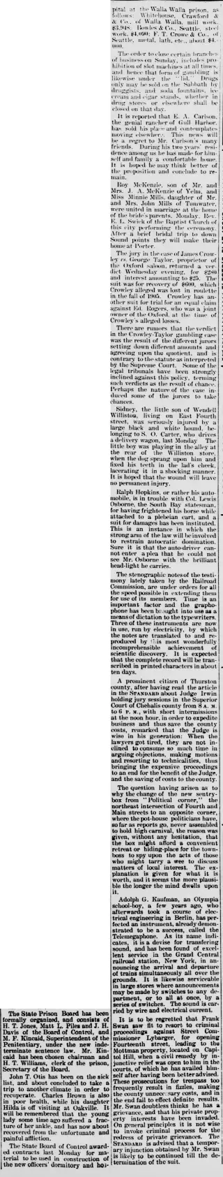 other Newspaper clipping from Jul 19, 1907 5790516