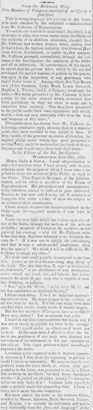 other Newspaper clipping from Jul 9, 1840 5790629