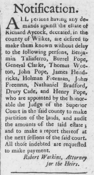 other Newspaper clipping from Jan 21, 1792 5790642