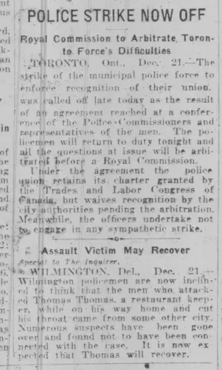 other Newspaper clipping from Dec 22, 1918 5791110