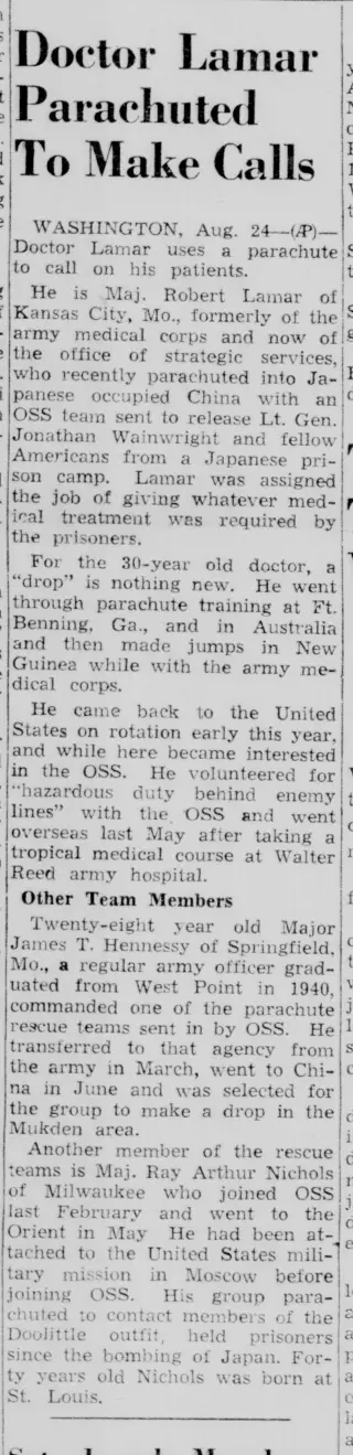 other Newspaper clipping from Aug 24, 1945 5791112
