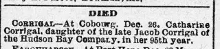 Obituary Newspaper clipping from Dec 30, 1909 5791532