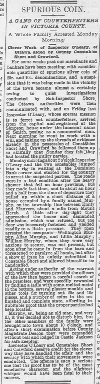 Crime Newspaper clipping from Aug 16, 1894 5791611