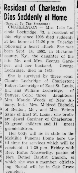 Obituary Newspaper clipping from Jun 6, 1956 5791655