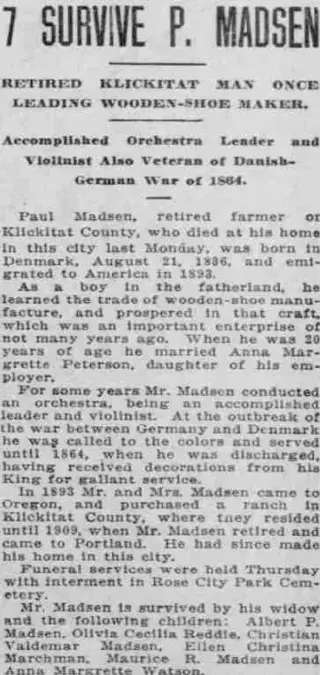 Obituary Newspaper clipping from May 13, 1917 5791936