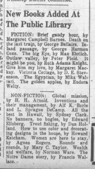 other Newspaper clipping from Oct 29, 1949 5791992
