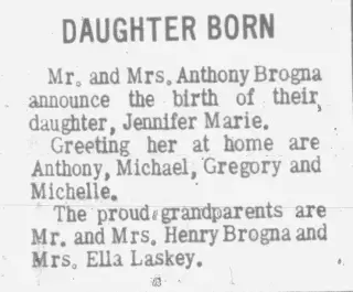 Birth Newspaper clipping from Oct 7, 1970 5792412