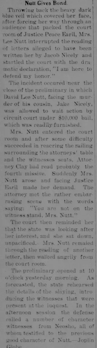 Murders Newspaper clipping from Oct 30, 1908 5792678