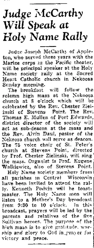 other Newspaper clipping from May 11, 1945 5792763