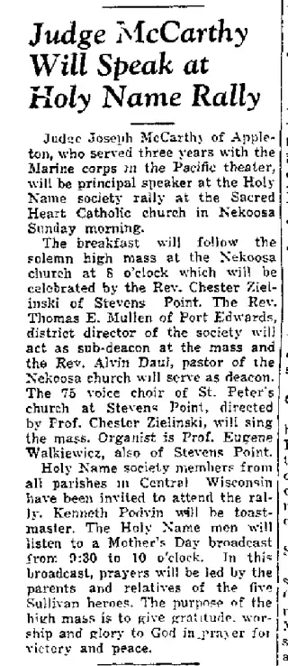 other Newspaper clipping from May 11, 1945 5792793