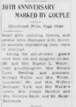 Anniversary Newspaper clipping from Aug 6, 1956 5793030
