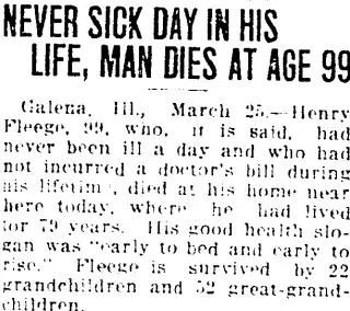 Obituary Newspaper clipping from Mar 25, 1921 5793219