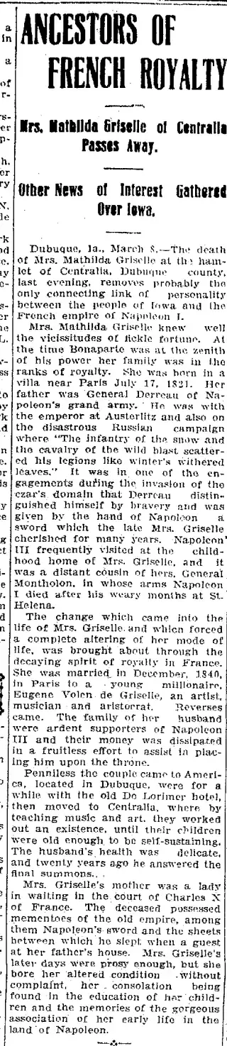 other Newspaper clipping from Mar 9, 1909 5793282