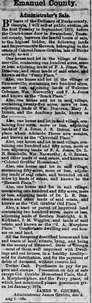 other Newspaper clipping from Aug 8, 1873 5793776