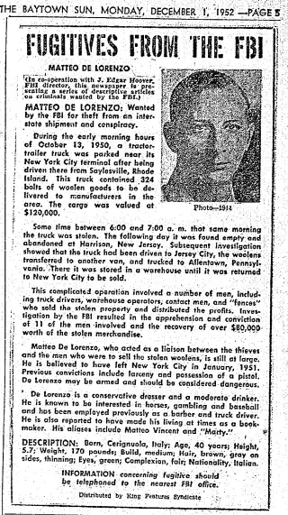 other Newspaper clipping from Dec 1, 1952 5794153