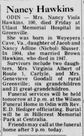 Obituary Newspaper clipping from Apr 6, 1975 5794237