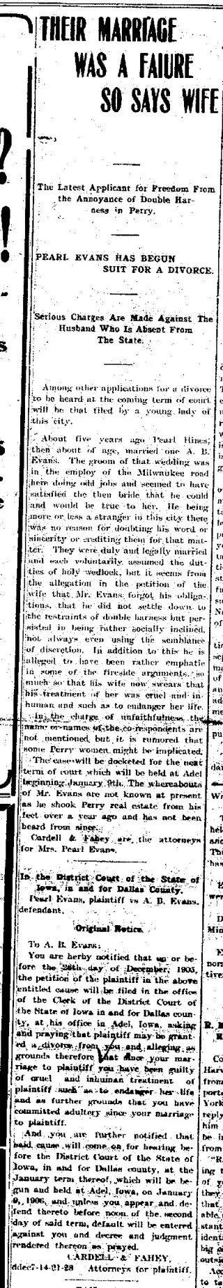 other Newspaper clipping from Dec 7, 1905 5794714