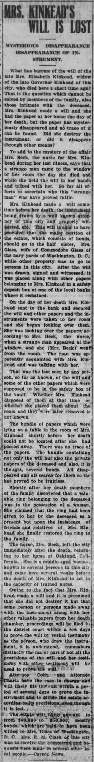other Newspaper clipping from Sep 15, 1907 5795094