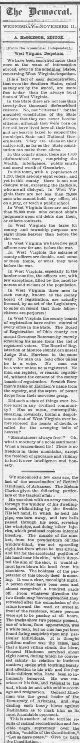 other Newspaper clipping from Nov 11, 1868 5795328
