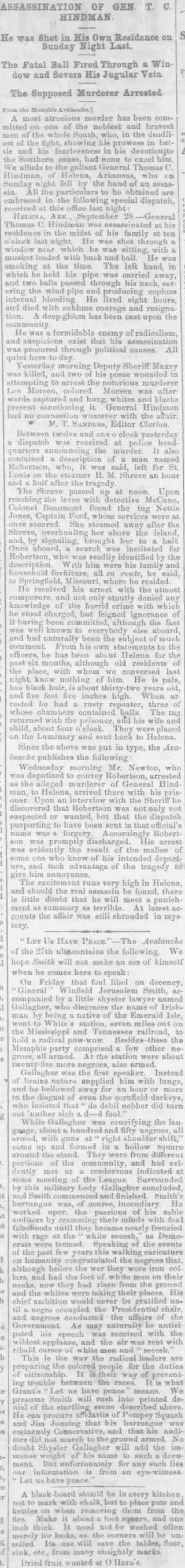 other Newspaper clipping from Oct 3, 1868 5795344