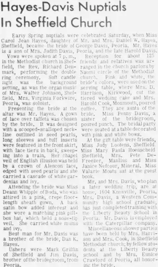 Marriage Newspaper clipping from Mar 17, 1966 5795521