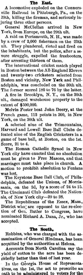 other Newspaper clipping from Oct 13, 1868 5795592