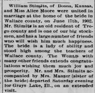 Marriage Newspaper clipping from Jun 28, 1902 5795638