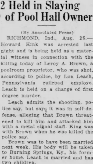 other Newspaper clipping from Aug 27, 1921 5795664