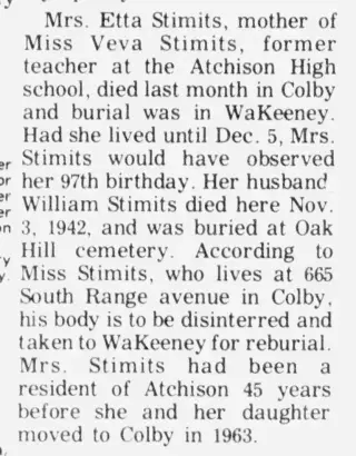 Obituary Newspaper clipping from Dec 22, 1971 5795675
