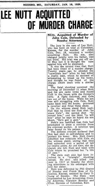 Murders Newspaper clipping from Jan 19, 1929 5796011