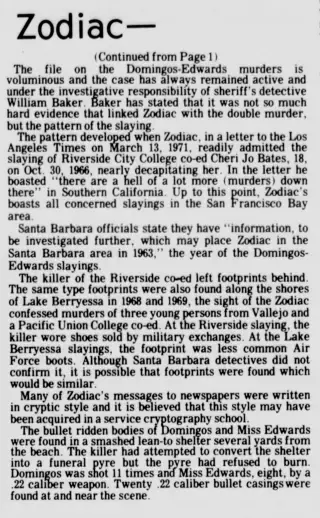 Murders Newspaper clipping from Feb 1, 1974 5796093