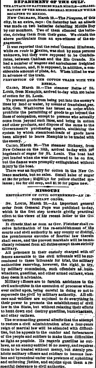 other Newspaper clipping from Mar 21, 1865 5796170
