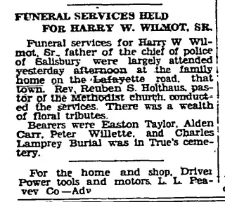 Obituary Newspaper clipping from Sep 12, 1935 5796581