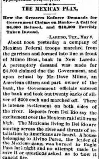 other Newspaper clipping from May 16, 1884 5797124