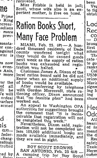 other Newspaper clipping from Feb 26, 1943 5797241