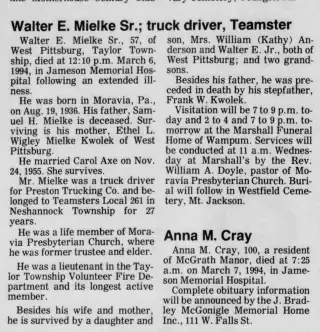 other Newspaper clipping from Mar 7, 1994 5797503